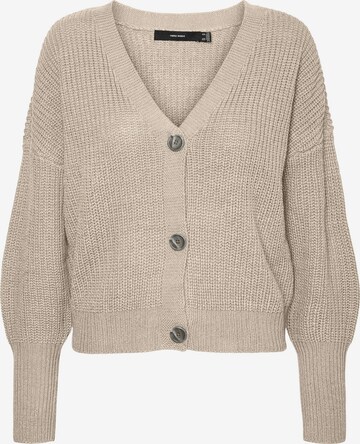 VERO MODA Gebreid vest 'Lea' in Beige: voorkant