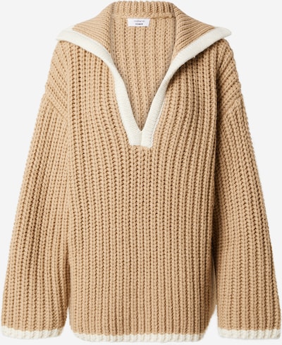 millane Neulepaita värissä vaaleanruskea / valkoinen, Tuotenäkymä