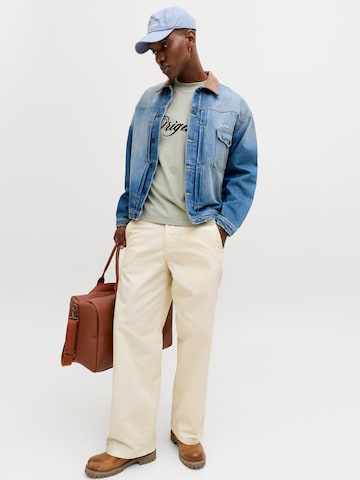 Baggy Pantalon JACK & JONES en blanc