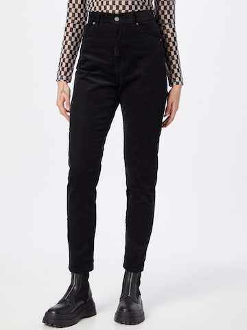 Dr. Denim Regular Broek 'Nora' in Zwart: voorkant