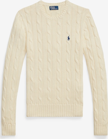Pull-over Polo Ralph Lauren en beige : devant