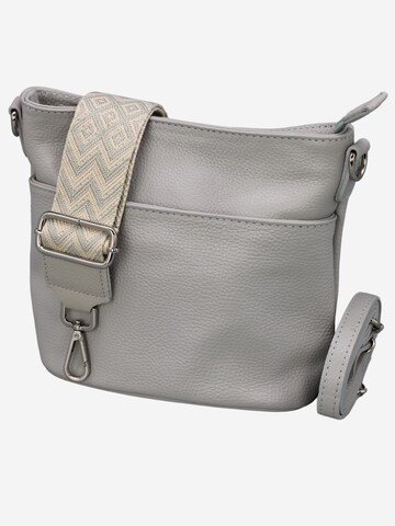 Adel Bags Schultertasche 'Lina' in Grau: Vorderseite