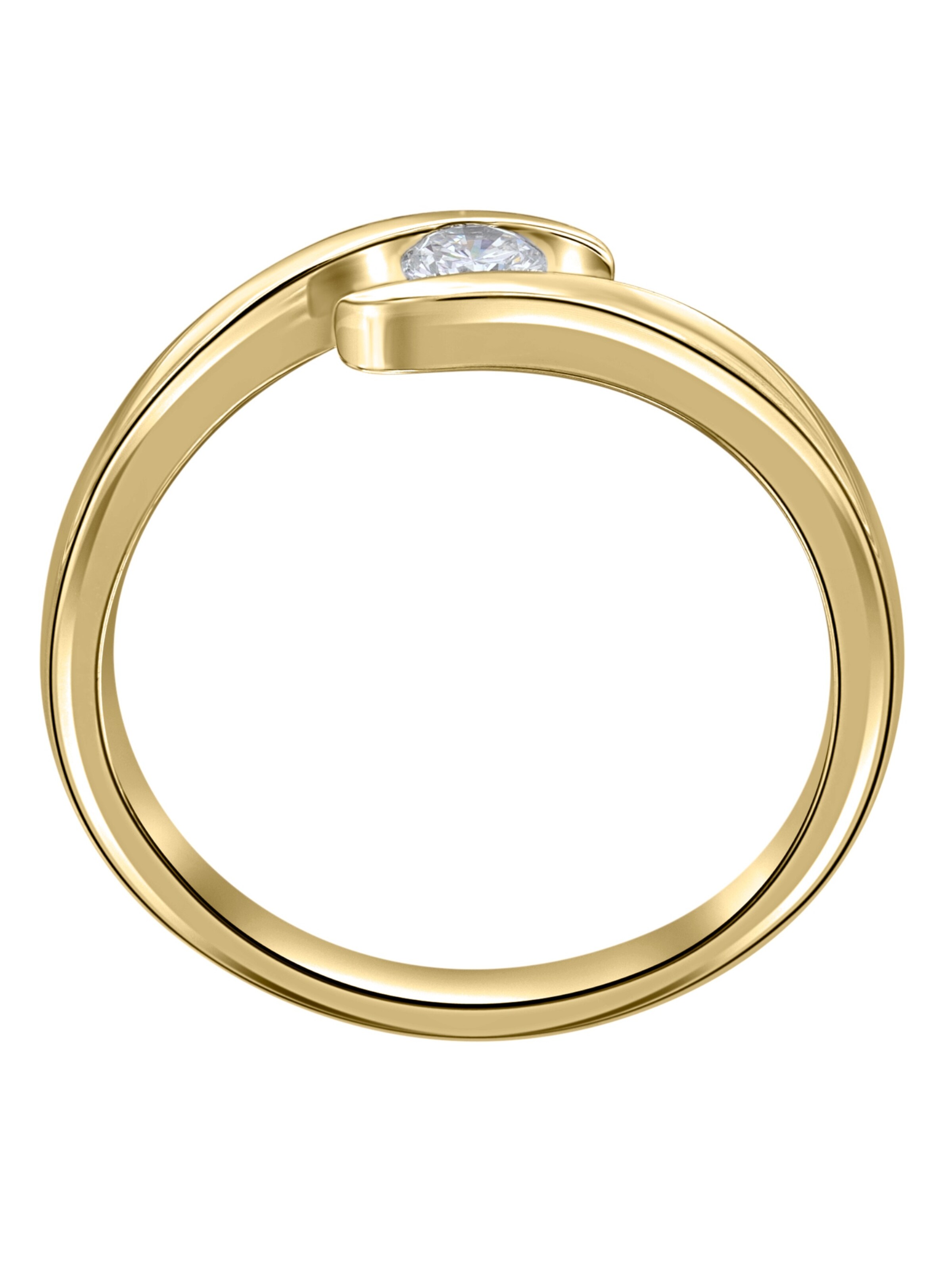 ONE ELEMENT Ring in Gold: Vorderseite