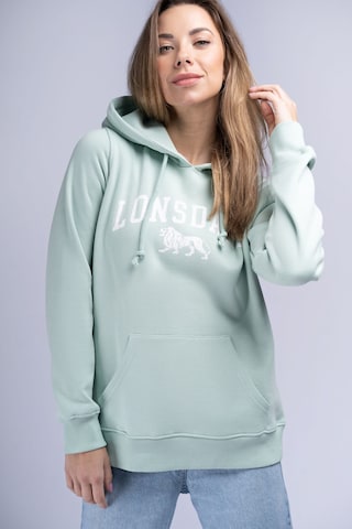 Sweat-shirt 'Balnacoil' LONSDALE en vert : devant