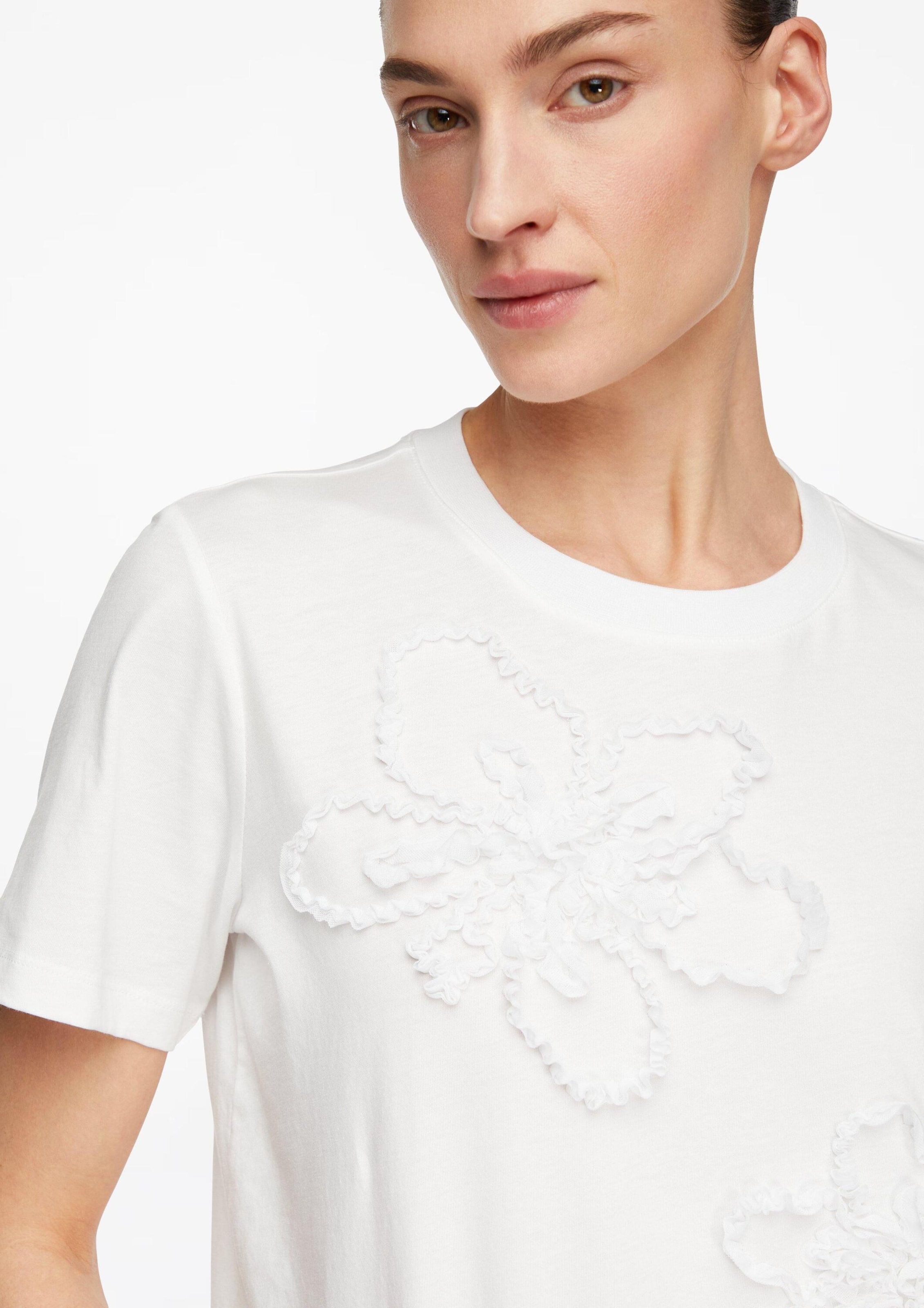 T-shirt COMMA en blanc