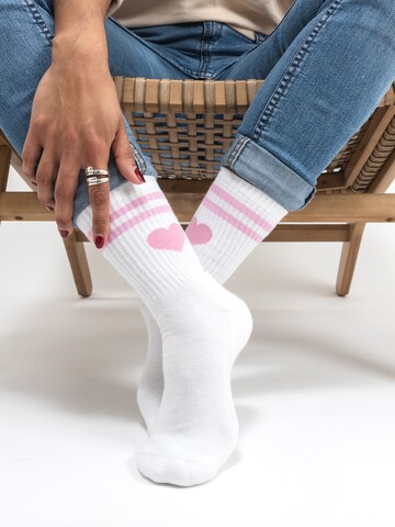 Occulto Athletic Socks 'Venus' in White