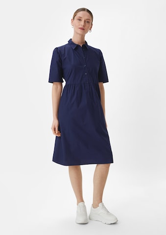 comma casual identity Jurk in Blauw: voorkant