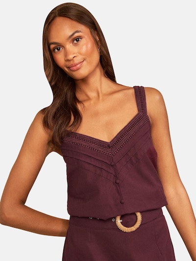 love & roses Top in XL in weinrot, Produktansicht