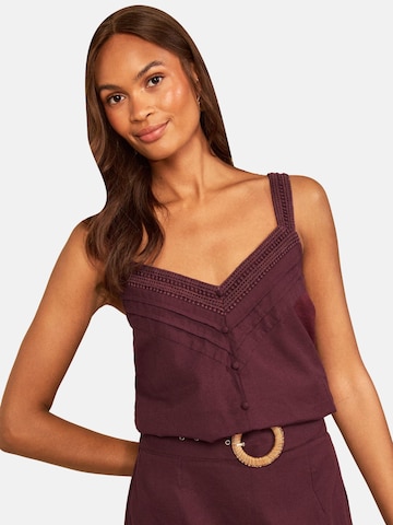 love & roses Top in Rot: Vorderseite