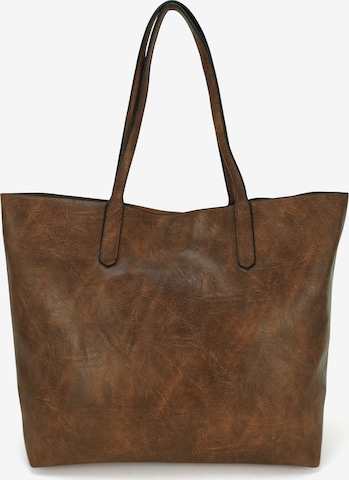 HARPA Shopper in Brown: front