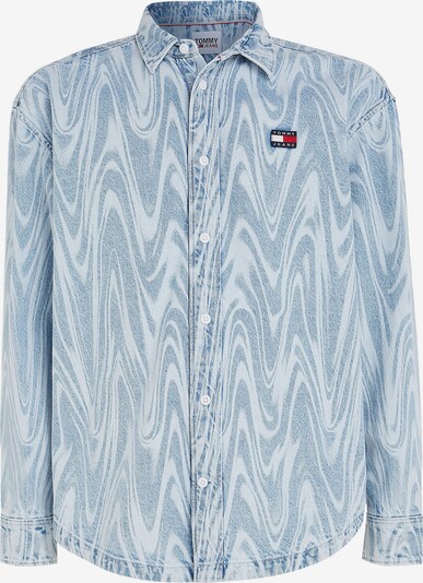 Camicia Tommy Jeans di colore blu denim / blu chiaro / rosso / bianco, Visualizzazione prodotti
