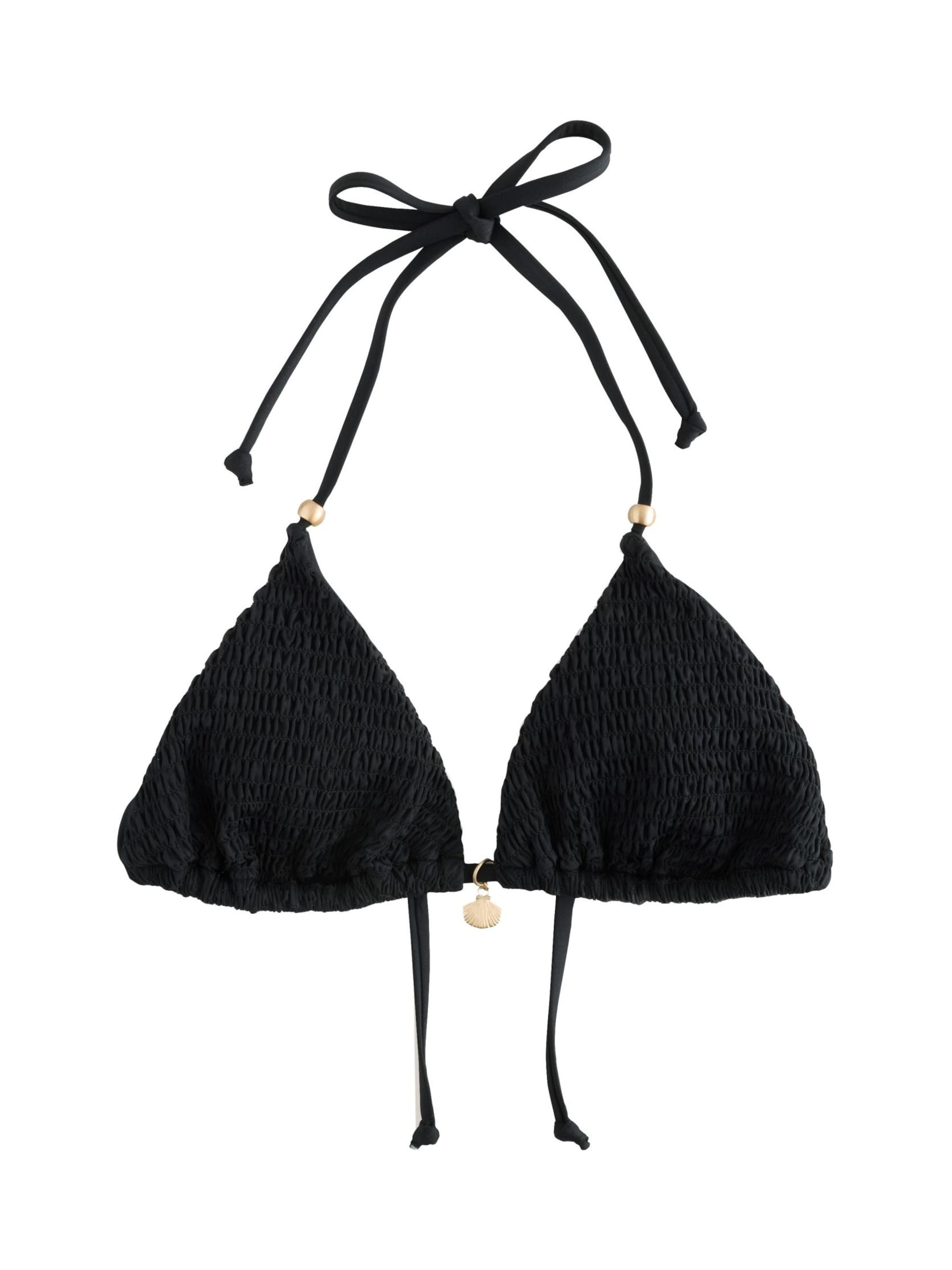 Next Trojúhelníková Horní díl plavek – černá: přední strana