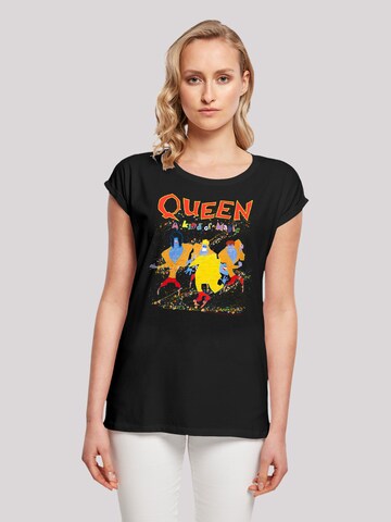 F4NT4STIC Shirt 'Queen A Kind Of Magic' in Schwarz: predná strana