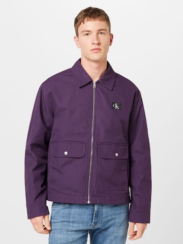 Calvin Klein JeansPrijelazna jakna - ljubičasta boja: prednji dio