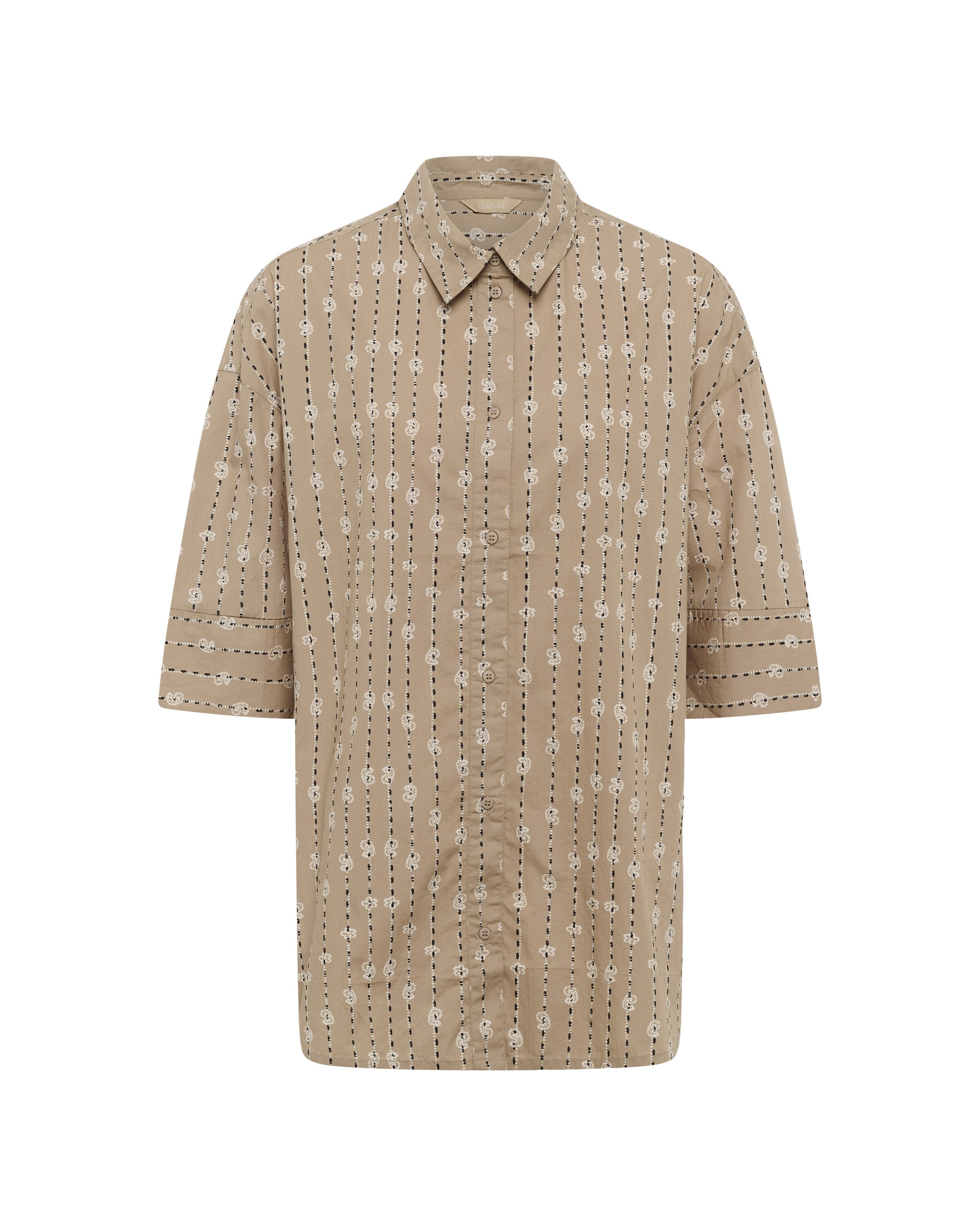 CULTURE Shirt 'CUMarco Olena' in Brown: front