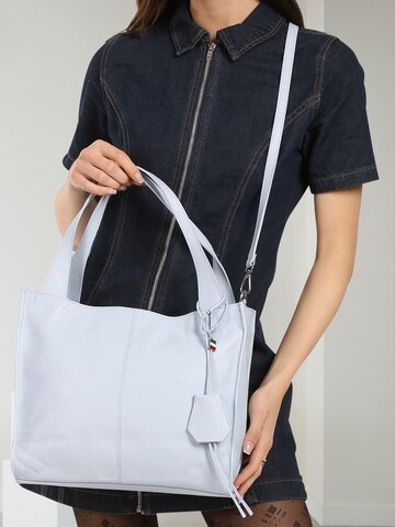 Florence Schoudertas in Blauw: voorkant