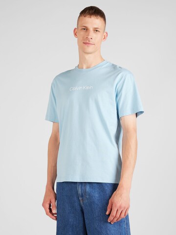 Calvin Klein Tričko 'Hero' – modrá: přední strana