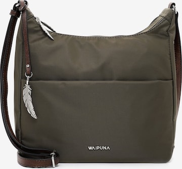 Waipuna Shoulder Bag ' Kanalana ' in Green: front