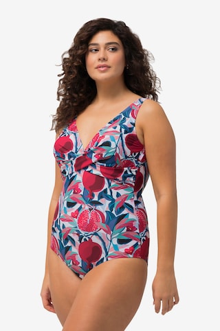 Ulla Popken Triangle Swimsuit in Mixed colors: front