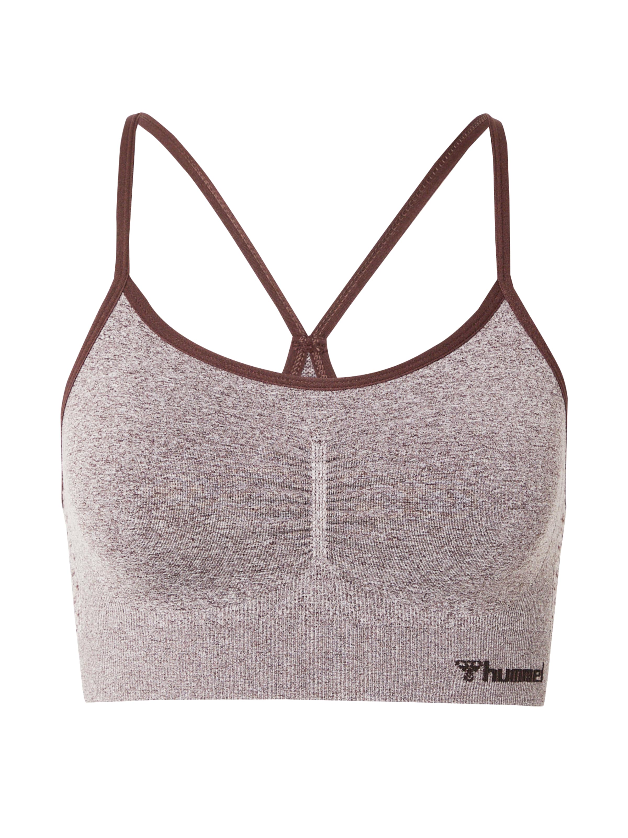 Bustino Reggiseno sportivo di Hummel in marrone: frontale