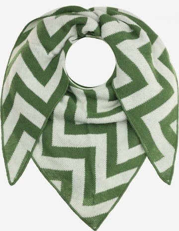 Foulard Zwillingsherz en vert : devant