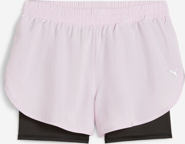 Regular Pantalon de sport PUMA en rose : devant