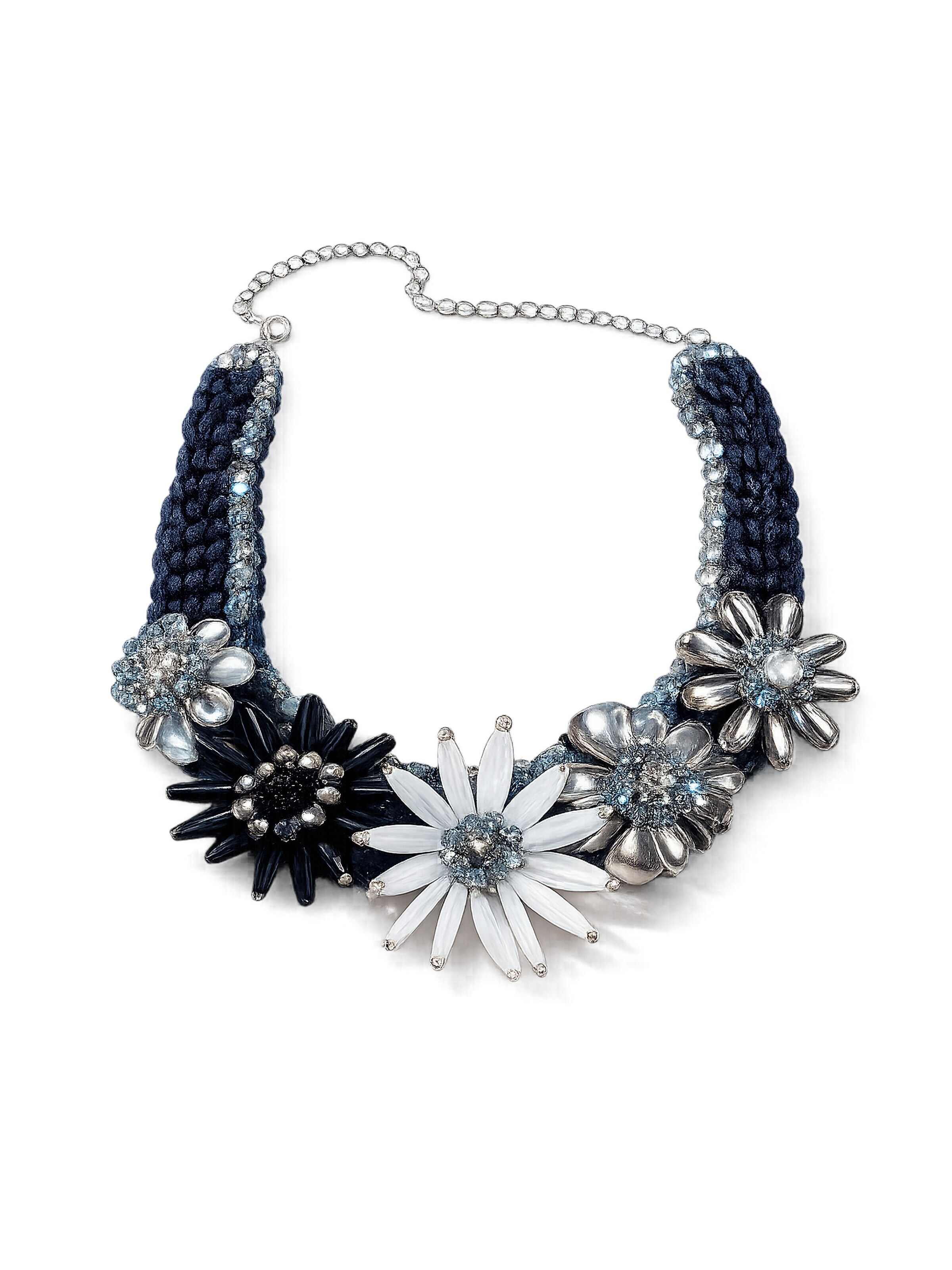 COLLEZIONE ALESSANDRO Necklace 'Blanka' in Blue: front