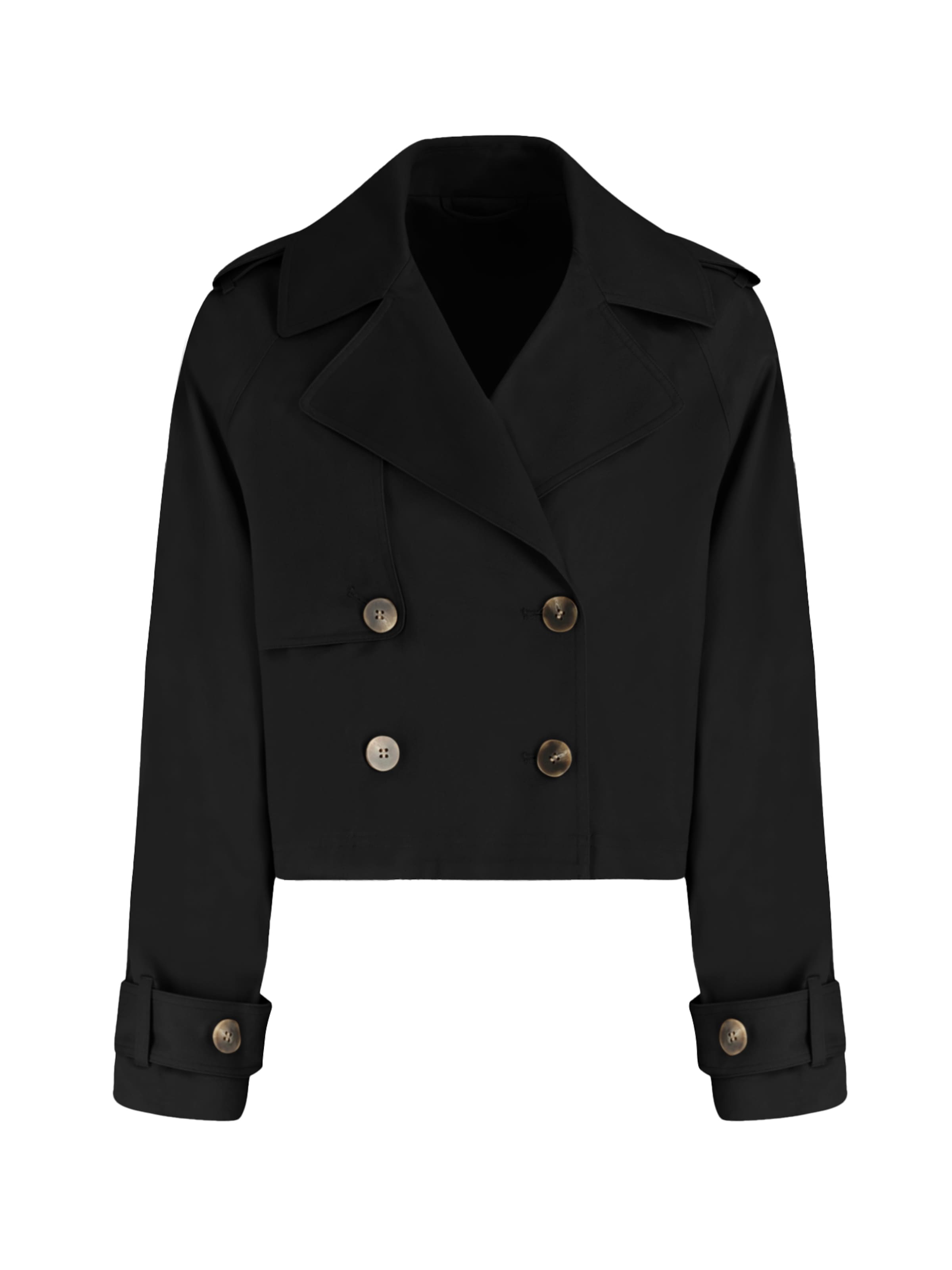 Imily Bela Přechodný kabát – černá: přední strana