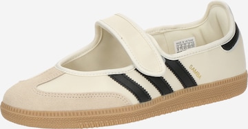 ADIDAS ORIGINALS Балетки с ремешком 'Samba' в Белый: спереди