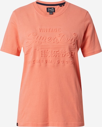 Superdry Shirt in Oranje: voorkant