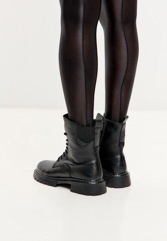 CESARE GASPARI Lace-up bootie in Black