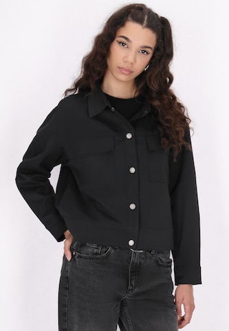 TUFFSKULL - Chaqueta de entretiempo en negro: frente
