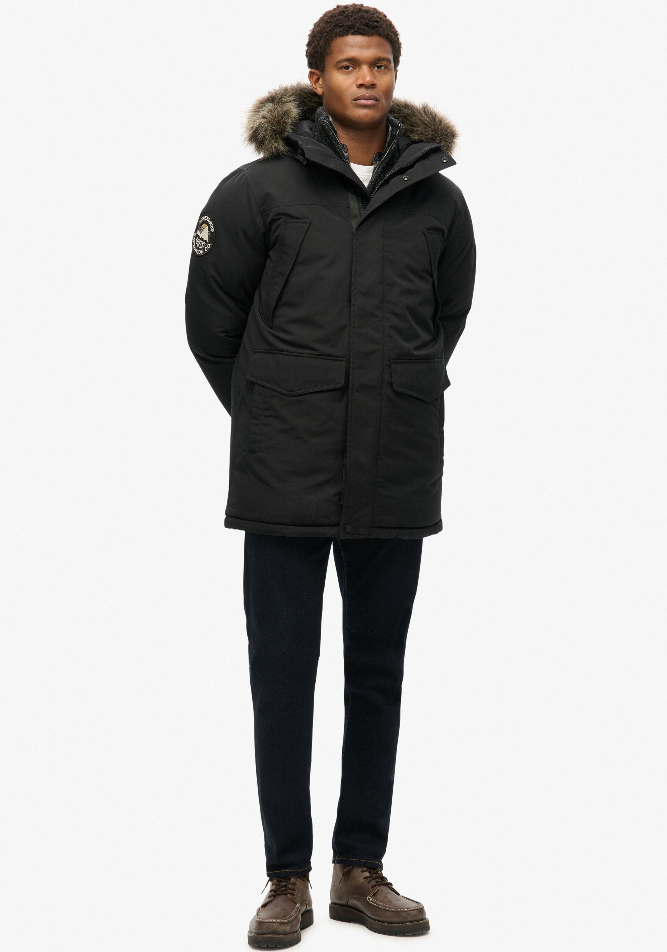 Superdry & Co Parka 'Everest' in Schwarz