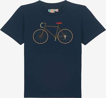 Maglietta 'Fahrrad' di watabout.kids in blu: frontale