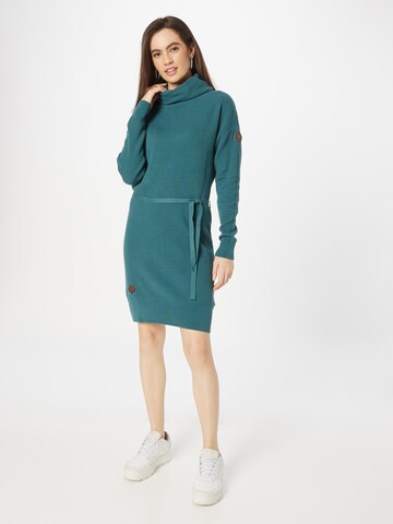 Ragwear Knitted dress 'BABETT' in Green