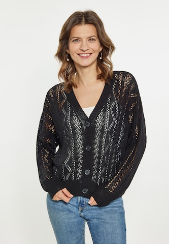 Cardigan Usha en noir : devant