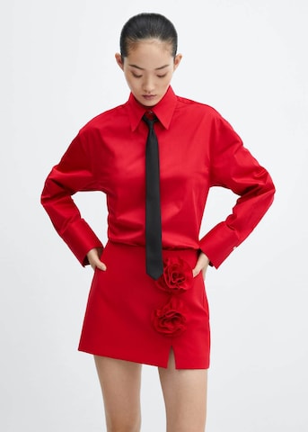 MANGO Blouse 'rojiza' in Rood: voorkant