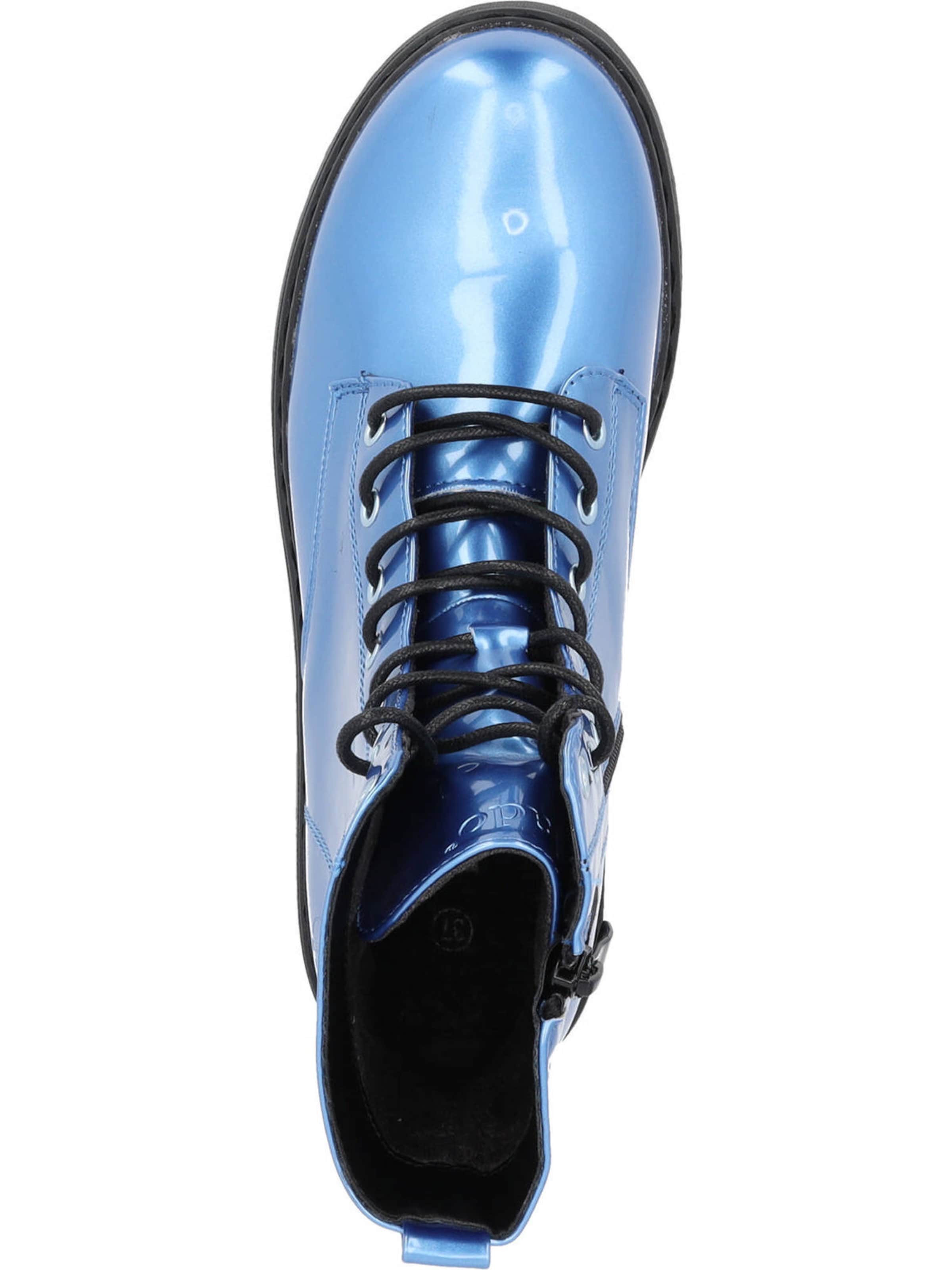 Palado by Sila Sahin Lace-up boot 'Djerba Gloss' in Blue