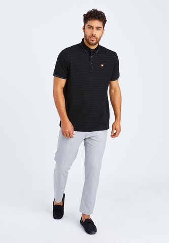 Leif Nelson Poloshirt 'LN-55380' in Schwarz