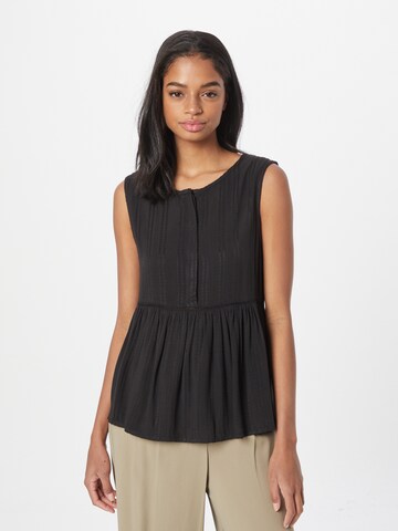 ICHI Bluse in Schwarz: Vorderseite