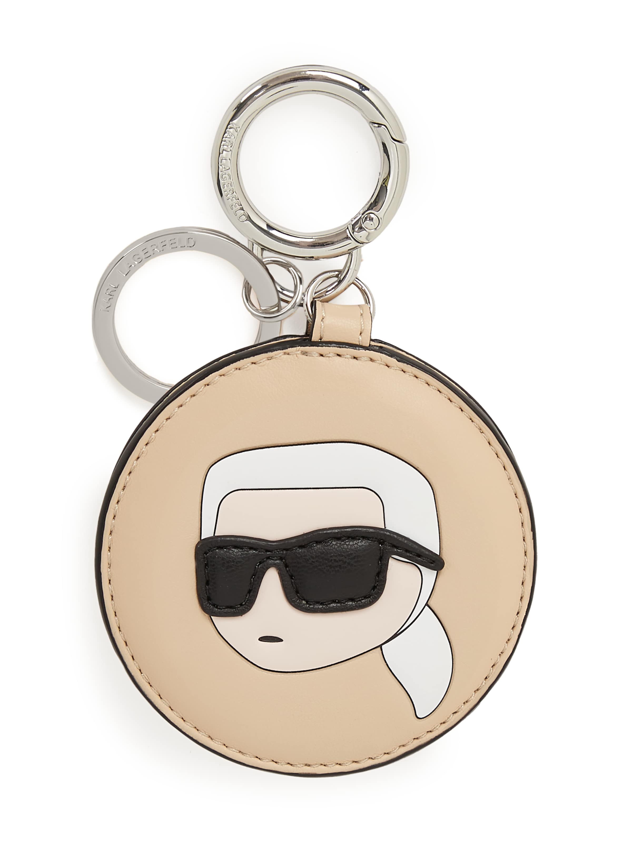 Karl Lagerfeld Přívěsek na klíče ' IKON MIRROR ' – hnědá