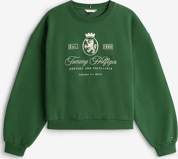 Felpa di TOMMY HILFIGER in verde: frontale