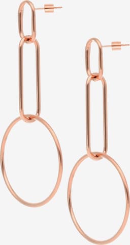 Boucles d'oreilles Liebeskind Berlin en or : devant