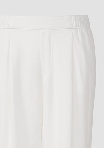 s.Oliver Wide Leg Hose in Weiß