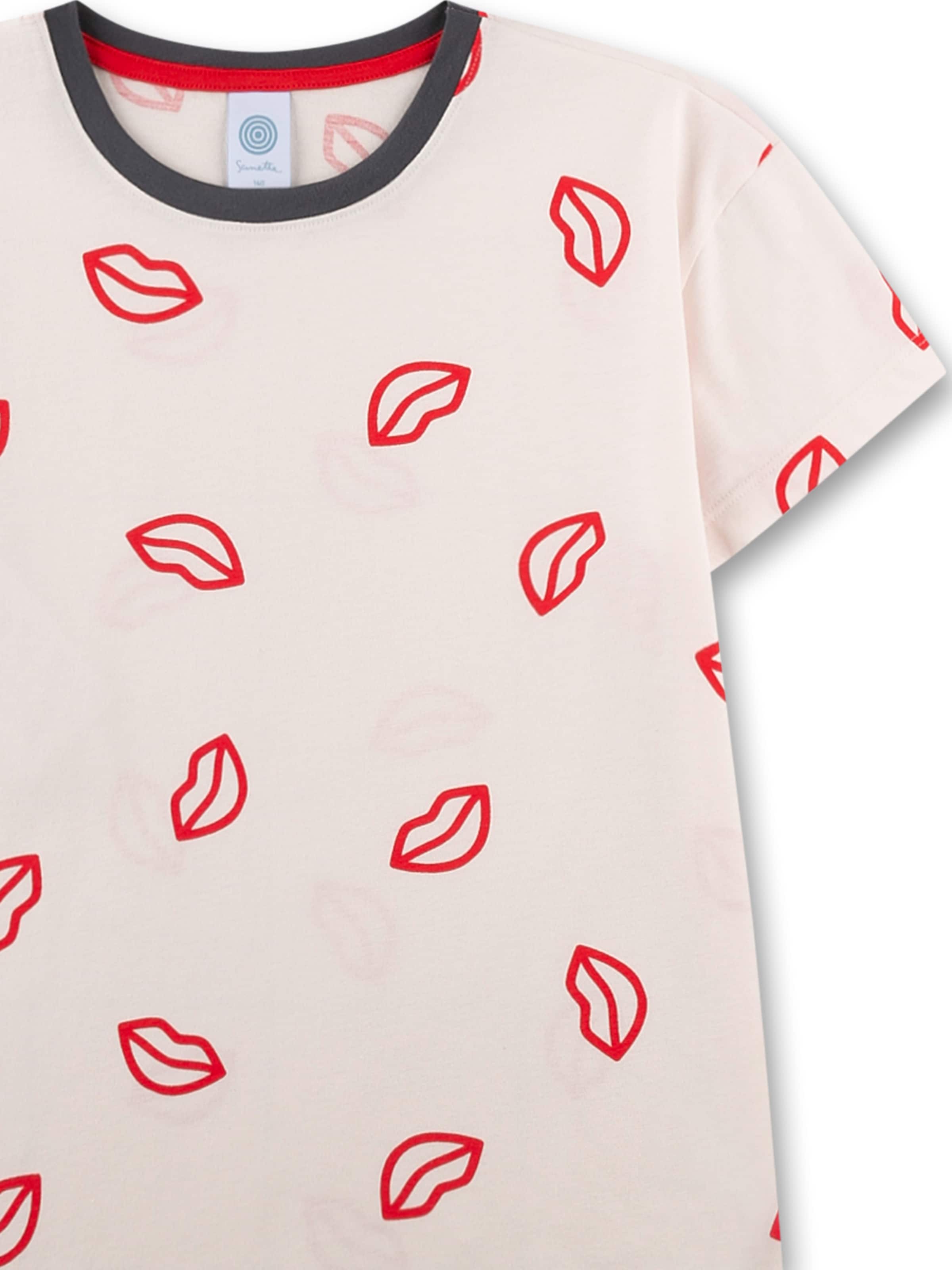 Sanetta Pajamas 'Lippe' in Pink