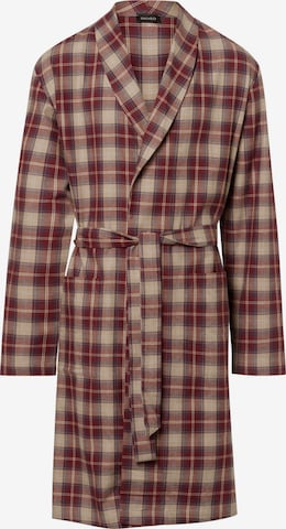 Hanro Long Bathrobe in Brown: front