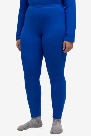 Skinny Leggings Ulla Popken en bleu : devant