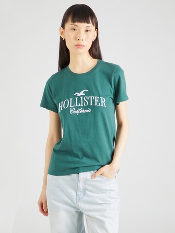 HOLLISTER - Camiseta en verde: frente