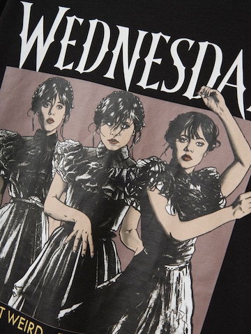 NAME IT Футболка 'NKFJixina Wednesday' в Черный
