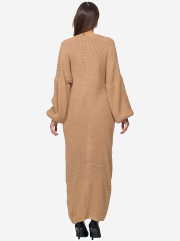 Elara Gebreide mantel in Beige